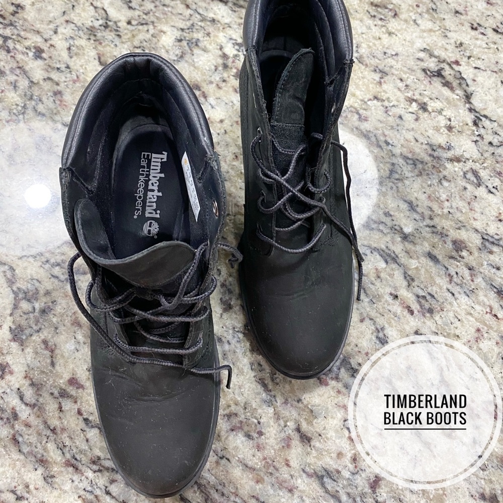 Timberland black boots